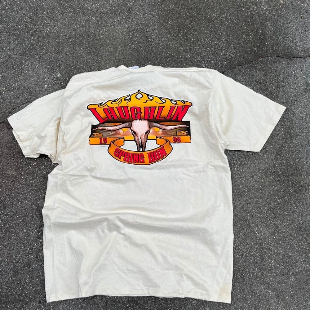 Vintage 98’ Laughlin Biker Spring Rim Rally Shirt - Picture 6 of 6